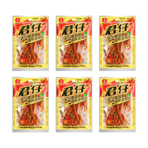 Hot & Spicy Vegetarian Chicken Sticks - Spicy Snack, 2.82oz - 2.28oz*6