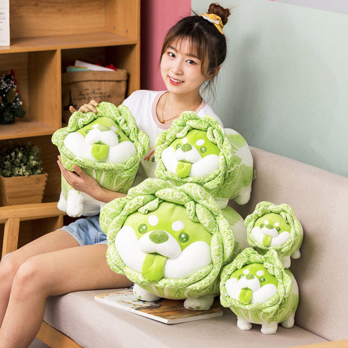 Cabbage Corgi Plushies (5 SIZES) - 12" / 30 cm