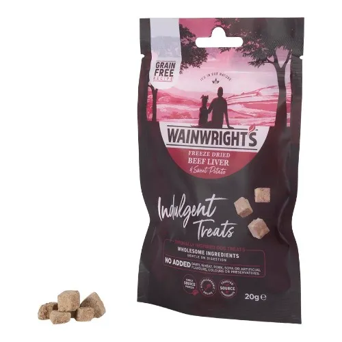 Wainwright's Freeze Dried Beef Liver & Sweet Potato Indulgent Adult Dog Treats 20g | Pets At Home