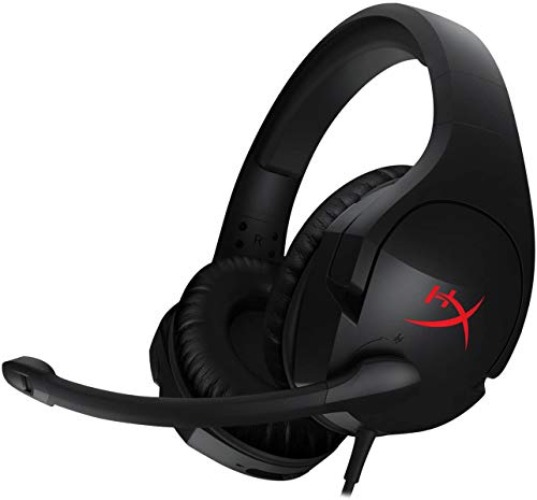 HyperX Cloud Stinger – Gaming Headset, Lightweight, Comfortable Memory Foam, Swivel to Mute Noise-Cancellation Mic, Works on PC, PS4, PS5, Xbox One/Series X|S, Nintendo Switch and Mobile ,Black - Black - Wired - Stinger