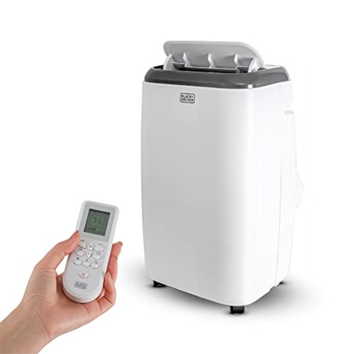 BLACK+DECKER 10,000 BTU Portable Air Conditioner with Remote Control, White - White - 10,000 BTU