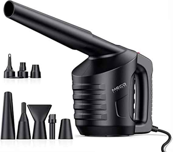 Compressed Air, MECO High Pressure Air Duster Blower Computer Cleaner Keyboard for Cleaning Dust, Hairs, Crumbs for Computer, Laptop, Tower Fans, Printer, Replaces Compressed Air Cans