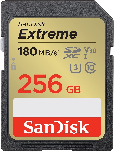 SanDisk 256GB Extreme PRO SDXC UHS-I Memory Card - C10, U3, V30, 4K UHD, SD Card - SDSDXXD-256G-GN4IN - 256GB $66.50