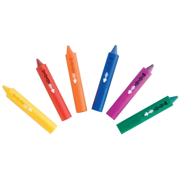 Pack of 6 Baby Bath Crayons Non Toxic Skin Safe Educational Fun Toy, Make Bath Time Fun, Easy Washable Wipe Clean, Draw in the Tub Drawing Writing Develop Creativity and Imagination, Scribble on Tiles