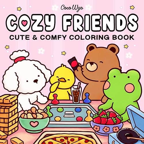 Coloring Book - Cozy Friends
