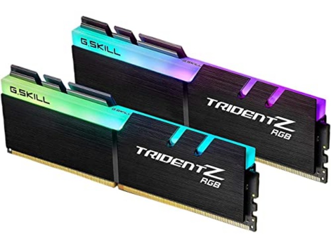 G.SKILL Trident Z RGB Series (Intel XMP) DDR4 RAM 64GB (2x32GB) 3600MT/s CL18-22-22-42 1.35V Desktop Computer Memory UDIMM (F4-3600C18D-64GTZR) - 64GB (2x32GB) - DDR4 3600 - Black