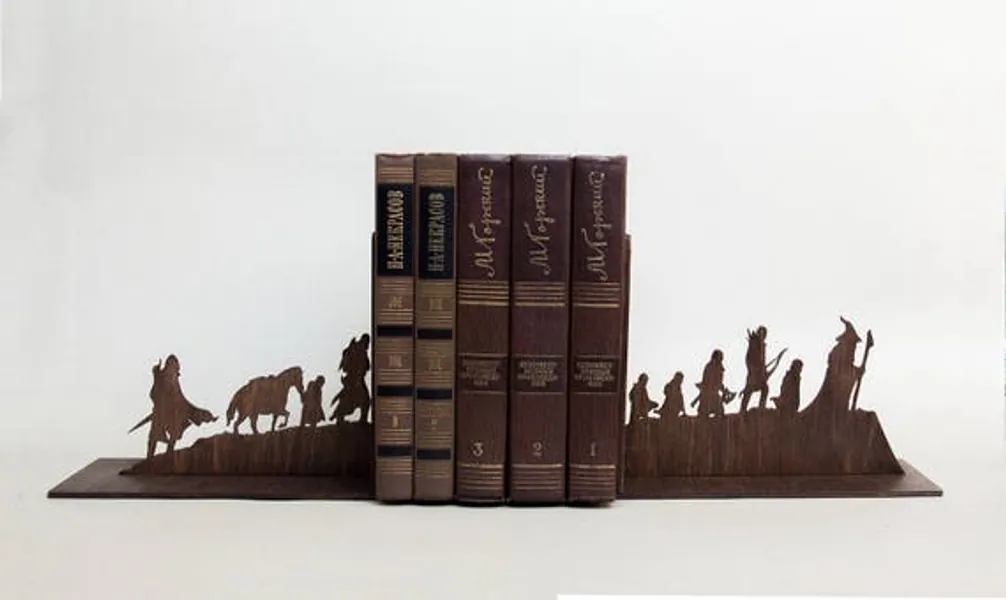 The Lord of the Rings Bookends the Hobbit House Decor Book | Etsy