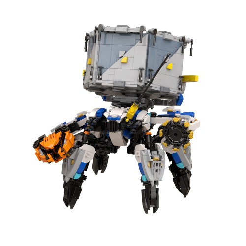 Zero Dawwn Shell-Walker Monster Building Block Set,Awesome Action Figure Model,Horizontal Game Shell Walker Beast Machine Robot Toys,Display Collection Gift for Gaming Fans,Kids and Adults (1735 Pcs)