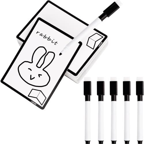 50 Pieces Reusable Dry Erase MTG Tokens with Marker Double-Sided MTG Proxy Cards for Magic The Gathering DIY Blank Card Games Accessories