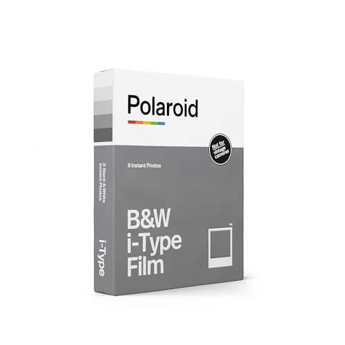Polaroid B&W Film for I-Type (6001) - 8 Count (Pack of 1) - B&W White Frame