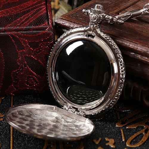 TOWDREU Scrying Mirror, Mini Black Obsidian Mirror Witch Witchcraft for Divination, Meditation, Witchy Gifts, Silver Finish - Mirror-b