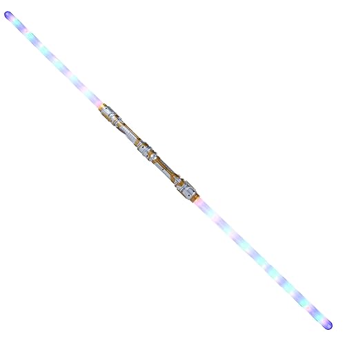 Pack of 6 Pairs of Flashing Panda Double-Sided Multicolor Flashing LED Lightsaber Swords (Fragile, not for Rough Play) - Multi-Pack - Double-sided