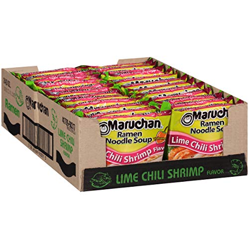 Maruchan Ramen Lime Chili Shrimp Flavor, 3.0 Oz, Pack of 24 - 3 Ounce (Pack of 24) - Lime chili shrimp