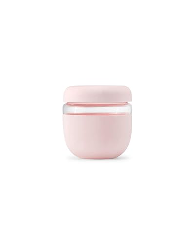 W&P Porter Seal Tight Glass Lunch Bowl Container w/Lid Blush 24 Ounces Leak & Spill Proof, Soup & Stew Food Storage, Meal Prep, Airtight, Microwave and Dishwasher Safe, BPA-Free Glass - Blush - 24 oz