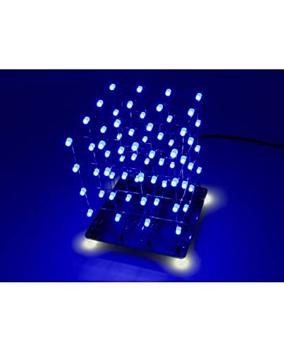 Hobby Components 4x4x4 64 LED cube kit (Blue) - Blue