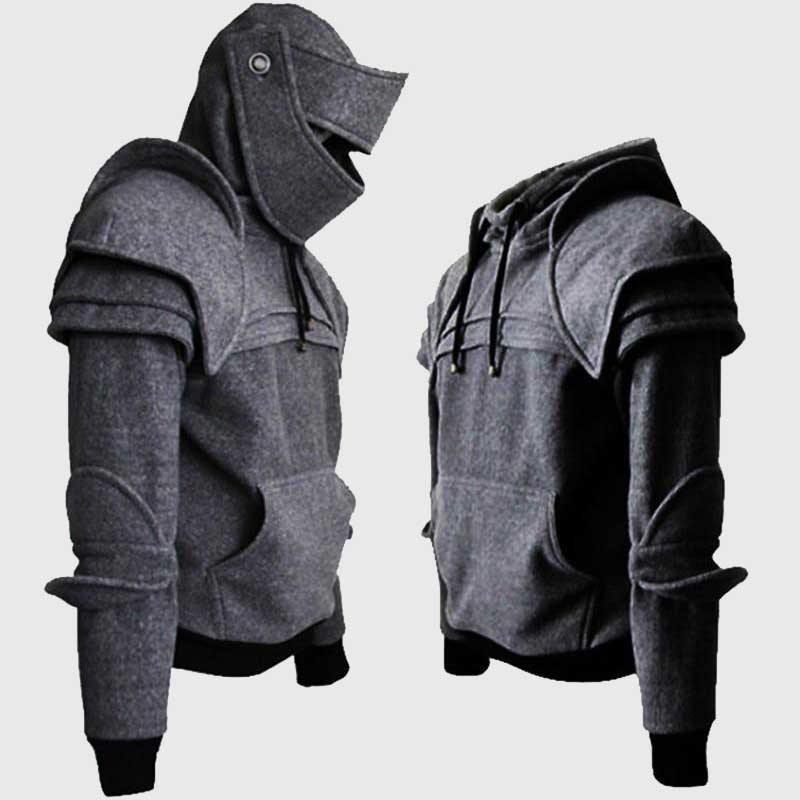 Knight Armor Hoodie | Dark Grey / XL