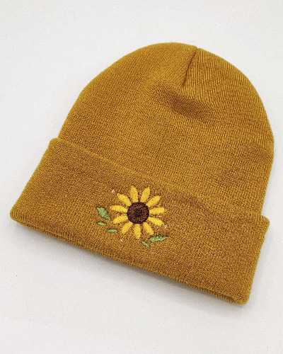 Sunflower beanie - M