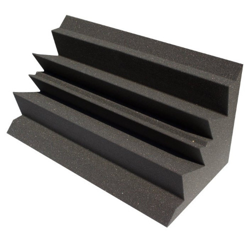 Acoustic Foam Bass Traps - 12x12x24 Inch - 13 Color Options - 8 Pack / Charcoal