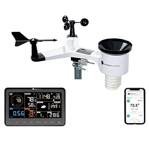 Ambient Weather WS-2902 WiFi Smart Weather Station - Base Console + Array