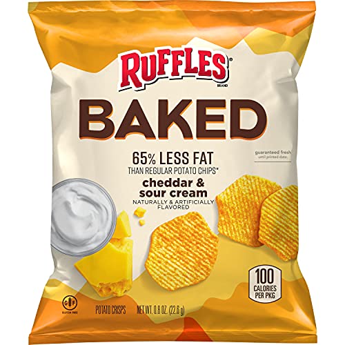 Baked Ruffles Baked Ruffles Cheddar Sour Cream, Pack of 40 - Baked Ruffles Cheddar & Sour Cream - 40 Count