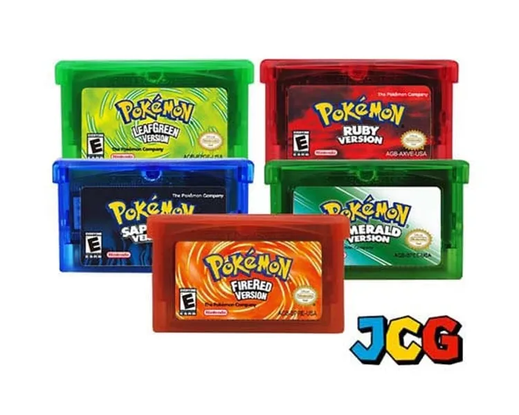 Pokemon GBA | Gameboy Advance | Emerald | Sapphire | Ruby | Firered | Leafgreen | Game Cartridges