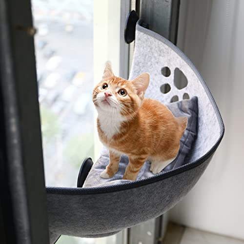 Cat Window Hammock, Cat Window Seat, Safety Cat Window Perch, Cat Window Bed, Pet Hanging Bed, 360°Sunbath
