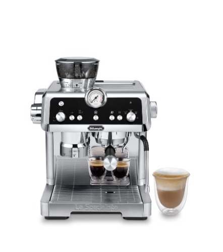 De'Longhi La Specialista Prestigio Espressomaskin, Med Integrerad Kvarn och Professionellt Mjölkskumningsmunstycke, EC9355.M, Metall