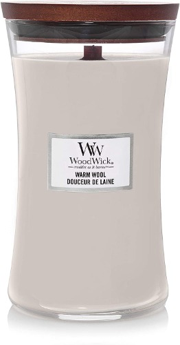 WoodWick WW CANDLE L VARM WOOL 1725423E, 10,2 cm x 10,2 cm x 17,8 cm