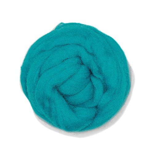MERINO WOOL ROVING - TURQUOISE
