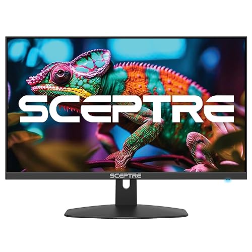 Sceptre New 27-inch Gaming Monitor 100Hz 1ms DisplayPort HDMI x2 100% sRGB AMD FreeSync Build-in Speakers, Eye Care Frameless Machine Black 2024 (E275W-FW100T) - 27" Gaming 100Hz DP HDMI