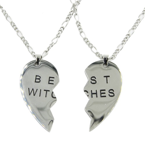 Best Witches Heart Shaped Necklace Pendant