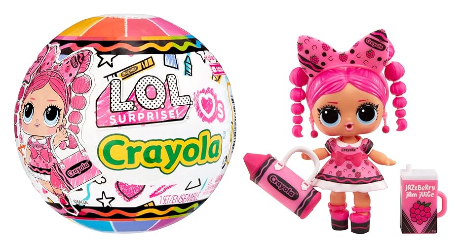 LOL Surprise Loves Crayola Tots - Collectible Doll, 7 Surprises, Crayon Color Theme, Limited Edition Small Doll, Great Toy Gift for Girls Ages 3+