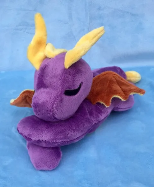 (Spyro) Baby Purple and Yellow Dragon Plush Beaned Pendragons