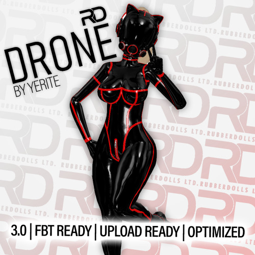 RD Latex Drone (VRChat 3.0 avatar)
