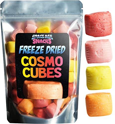 Freeze Dried Starbursts - Cosmo Cubes - Premium Freeze Dried Candy Shipped in a Box for Extra Protection - Space Age Snacks Freeze Dried Cosmo Cubes Freeze Dry Candy for All Ages Dry Freeze Candy (10 Ounce) - 10 Ounce (Pack of 1)
