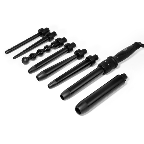 NuMe Octowand 8-in-1 Curling Wand | Black / US 110-240V