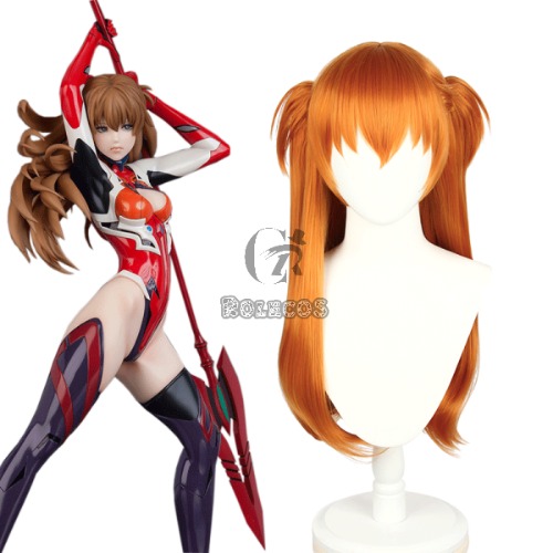 EVA Asuka Langley Soryu Orange Long Cosplay Wigs