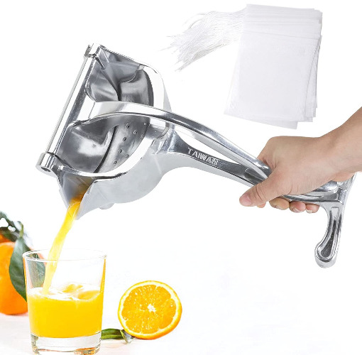 SHANGPEIXUAN Manual Fruit Juicer Alloy Lemon Squeezer Citrus Press Heavy Duty Hand Press Fruit Juicer Detachable Lime Squeezer