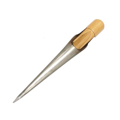 TuoP Marine Rope Splicing Spike FID with Wood Handle, 304 Stainless Steel, Swedish Style for Line Wire Diameter: 1/8 to 1/2 inche Small, 1/2 to 1 inche Medium, 1 inche and up Large