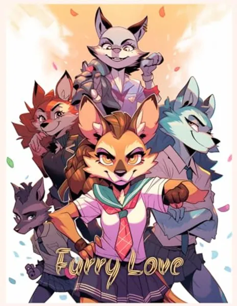Furry Love: A coloring book for people who love Furries