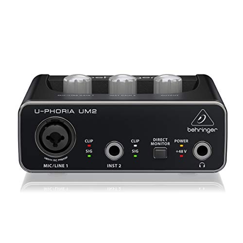 Behringer U-Phoria UM2 USB Audio Interface - 1-Channel - Audio Interface