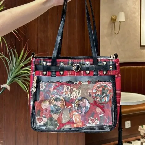 New Original Subculture Punk Goth Hottie Ulzzang Ita Bag Street Trend Ladies Large Capacity Y2K Tote Bag Fashion Shoulder Bag