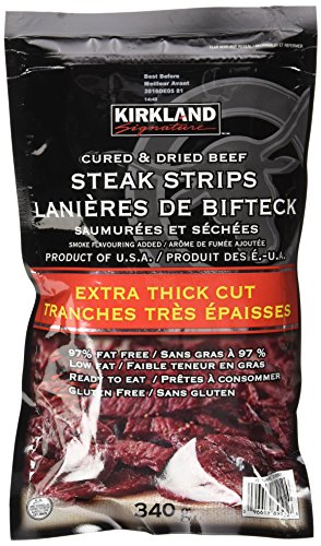 Kirkland Signature Steak Strips Extra Thick Cut -340g (Pack of 1) - Steak Strips