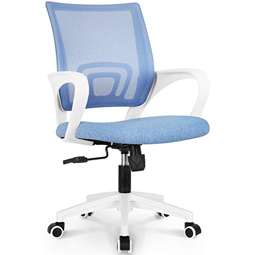 Office Chair, Sky Blue-fabric