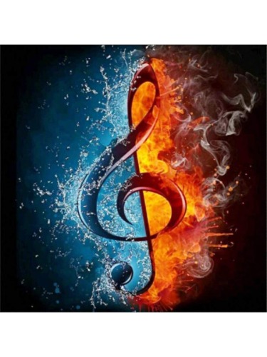 Treble Clef Cross Stitch Kit 11CT