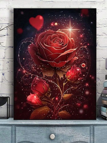 Red Rose Diamond Painting Kit