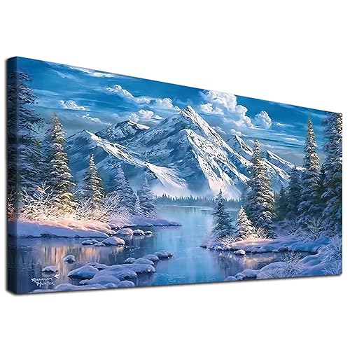 Snowy Mountains Diamond Painting Kit 40x70cm