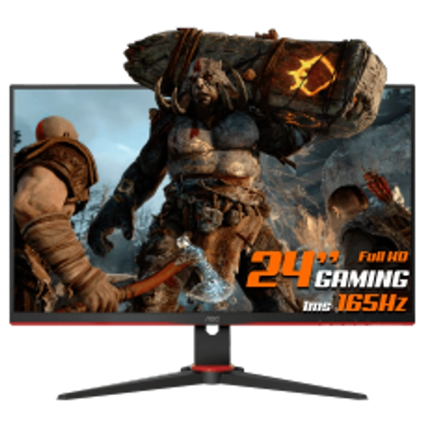 Monitor Gamer AOC Viper, 24 Pol, LED, Full HD, 1ms, 165Hz, FreeSync, HDMI/DP, 24G2SE