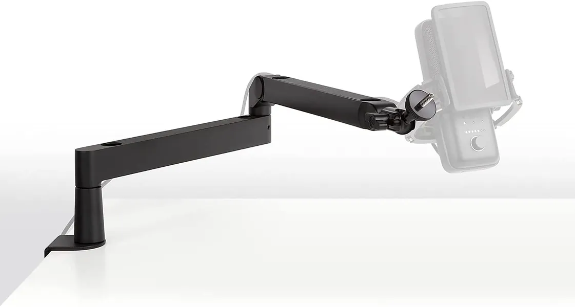 Elgato Wave Mic Arm LP - Premium Low Profile Microphone Arm with Cable Management Channels, Desk Clamp, Versatile Mounting and Fully Adjustable, perfect for Podcast, Streaming, Gaming, Home Office - Kits Low Profile