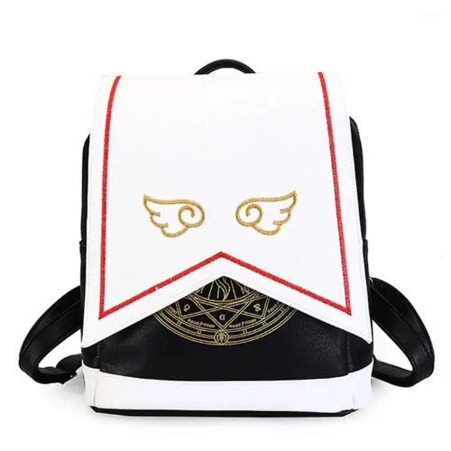 Magical School Girl Backpack with Vibrant Embroidery and Stunning Details